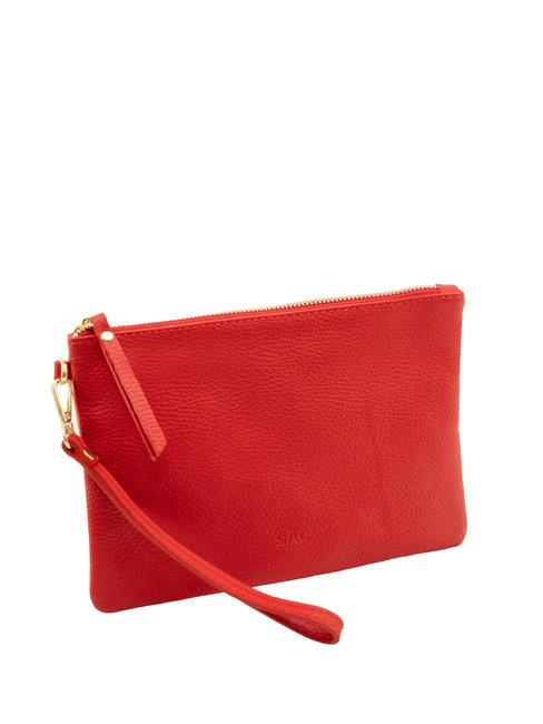 ROBERTA Pochette in pelle dollaro rosso - Borse Donna