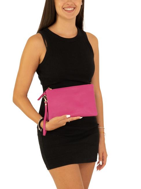 ROBERTA Pochette in pelle dollaro fuxia - Borse Donna