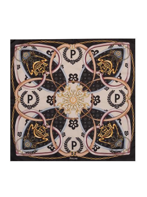 HEARTS TWILL Foulard nero - Sciarpe