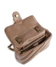 PINKO MINI LOVE BAG Borsa in nappa biscotto zenzero-antique gold - Borse Donna - 4