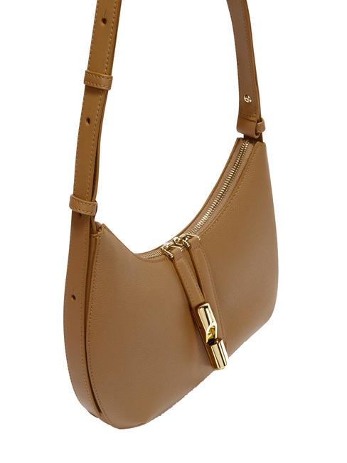 GOCCIA Borsa a spalla pelle martellata deserto - Borse Donna