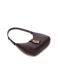 FURLA GOCCIA Borsa a spalla pelle martellata cioccolato - Borse Donna - 4