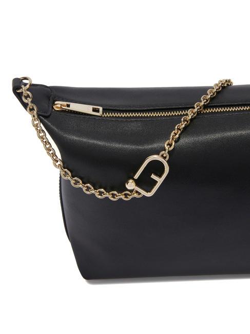 NUVOLA Borsa mini in pelle a tracolla Nero - Borse Donna