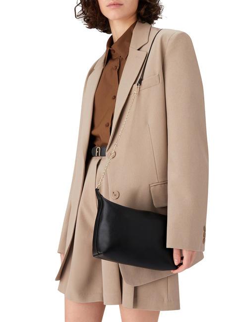 NUVOLA Borsa mini in pelle a tracolla Nero - Borse Donna