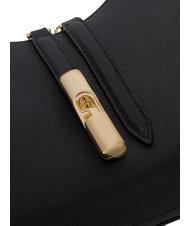 FURLA GOCCIA Borsa a spalla pelle martellata Nero - Borse Donna - 3