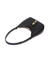 FURLA GOCCIA Borsa a spalla pelle martellata Nero - Borse Donna - 4