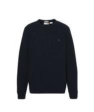 TIMBERLAND P-B LAMBWOOL Maglione girocollo in misto lana dark sapphire/dark denim - Maglie Uomo - 4