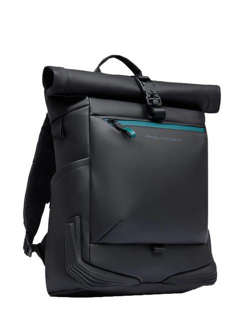 CORNER SPECIALE GOMMATO Zaino roll-top porta pc 15.6" Nero - Zaini da lavoro porta PC