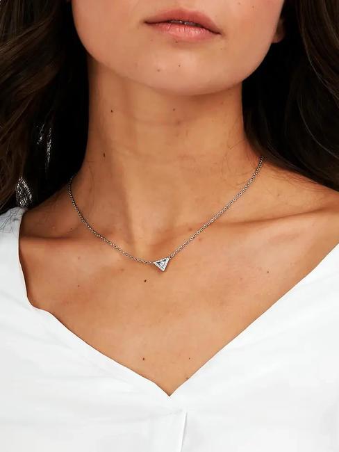 TRILLIANT Collana triangolo cristalli ARGENTO - Collane
