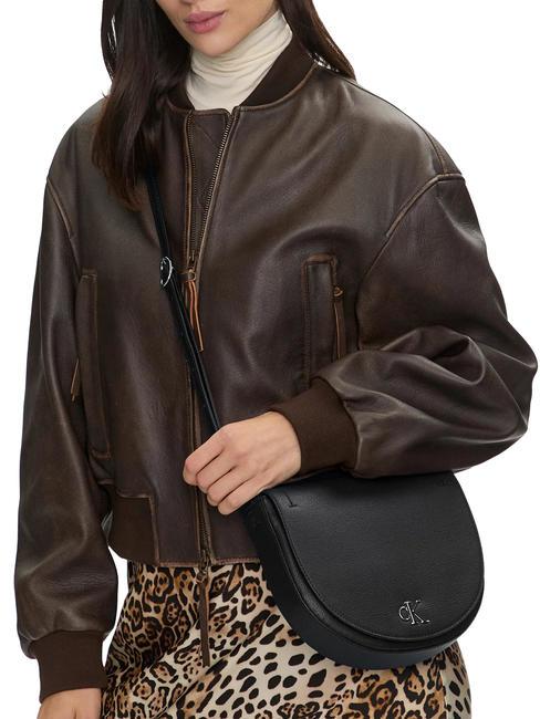 CK JEANS MINIMAL MONOGRAM Mini Bag a tracolla pvh black - Borse Donna