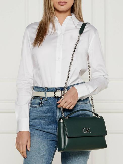 RE-LOCK  Borsetta a spalla / a tracolla palm green - Borse Donna