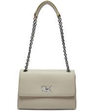CALVIN KLEIN RE-LOCK  Borsetta a spalla / a tracolla gray morn - Borse Donna - 3