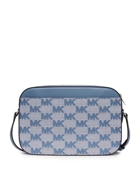 JET SET LOGO Borsa jacquard a tracolla denim - Borse Donna