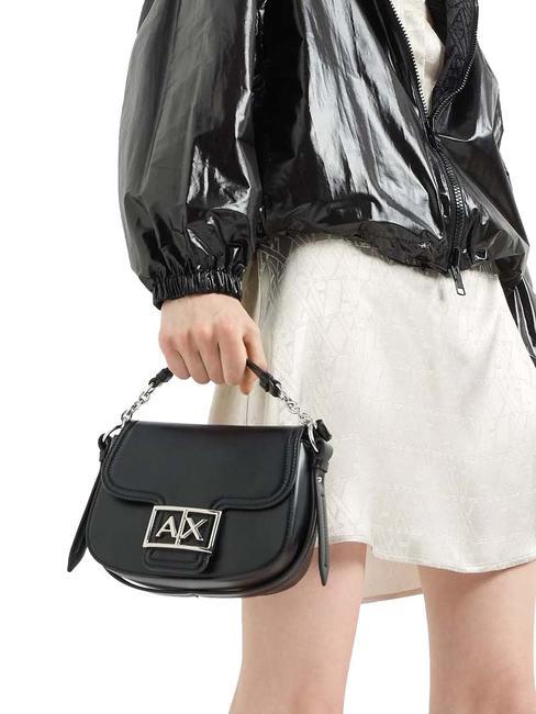 A|X BUCKLE Borsa mini roundend con tracolla Nero - Borse Donna