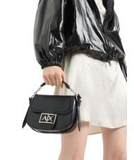 ARMANI EXCHANGE A|X BUCKLE Borsa mini roundend con tracolla Nero - Borse Donna - 5
