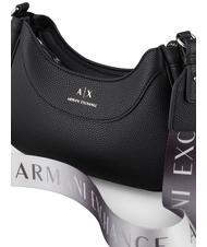 ARMANI EXCHANGE SMALL HOBO Borsa a tracolla Nero - Borse Donna - 4