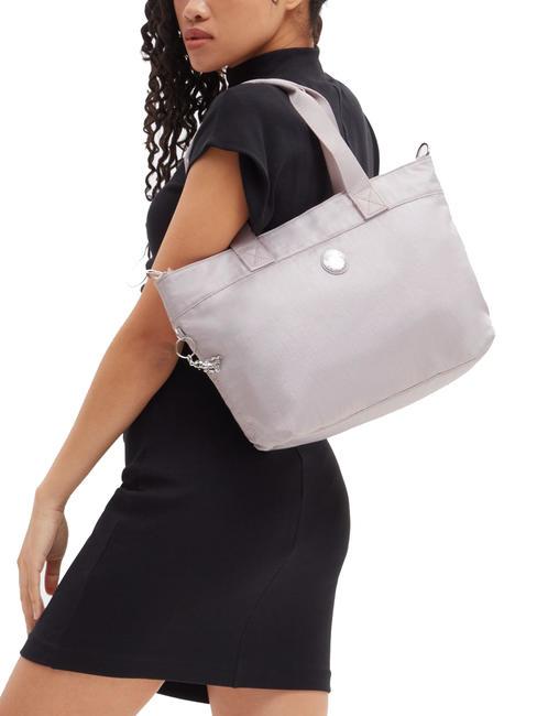 COLISSA S Borsa tote con tracolla gleam silver - Borse Donna