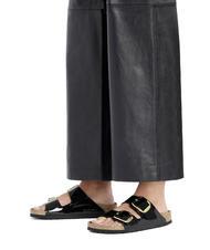 BIRKENSTOCK ARIZONA BIG BUCKLE Ciabattina vernice black - Scarpe Donna - 8