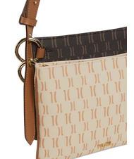 ALVIERO MARTINI PRIMA CLASSE MONOGRAM  Doppia Borsetta a tracolla testa moro / crema - Borse Donna - 3