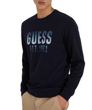 GUESS BEAU Felpa girocollo smartblue - Felpe Uomo - 3