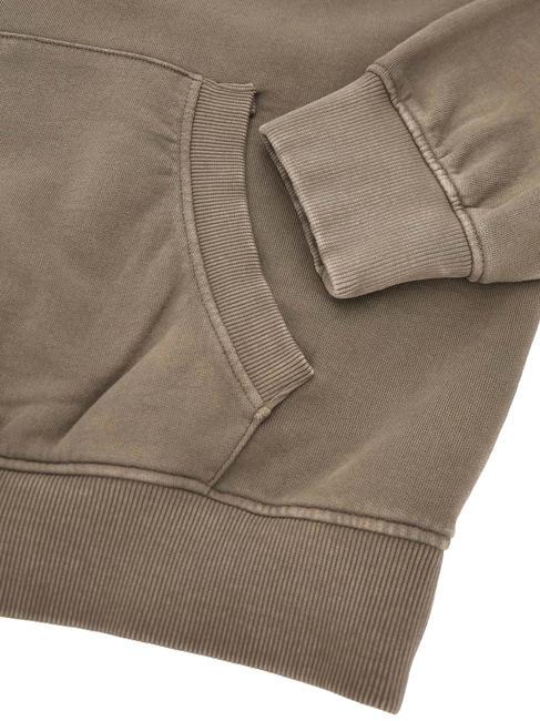 FINCH TERRY Felpa oversize con tasca e cappuccio slate taupe multi - Felpe Uomo