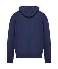 GUESS FINCH TERRY Felpa oversize con tasca e cappuccio smart blue multi - Felpe Uomo - 4