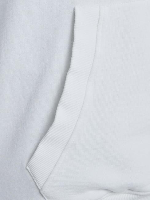 FINCH TERRY Felpa oversize con tasca e cappuccio salt white multi - Felpe Uomo