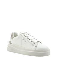 GUESS ELBINA Sneakers in pelle con borchie WHITE/SI - Scarpe Donna - 3