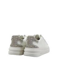 GUESS ELBINA Sneakers in pelle con borchie WHITE/SI - Scarpe Donna - 4