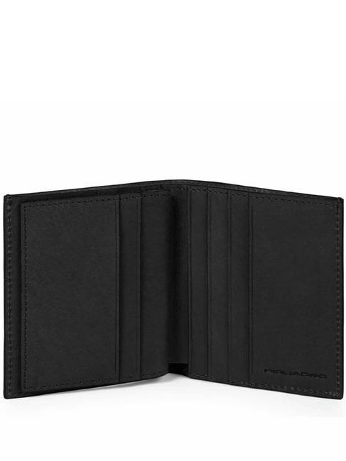BLACK SQUARE  Portafoglio verticale in pelle nero - Portafogli Uomo