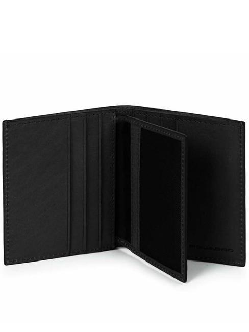 BLACK SQUARE  Portafoglio verticale in pelle nero - Portafogli Uomo