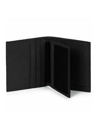 PIQUADRO BLACK SQUARE  Portafoglio verticale in pelle nero - Portafogli Uomo - 3