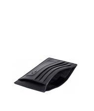 PIQUADRO BLACK SQUARE Portacard piatto in pelle nero - Portafogli Uomo - 3