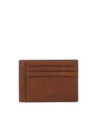 PIQUADRO BLACK SQUARE Portacard piatto in pelle cuoio - Portafogli Uomo - 2