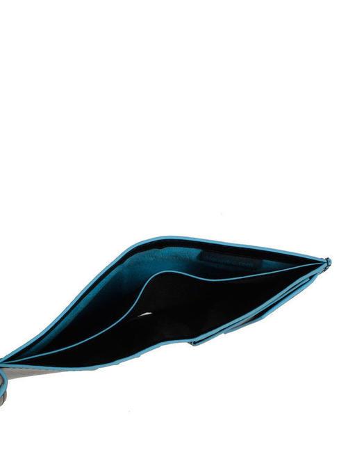 BLUE SQUARE  Portafoglio in pelle con logo metallico nero - Portafogli Uomo