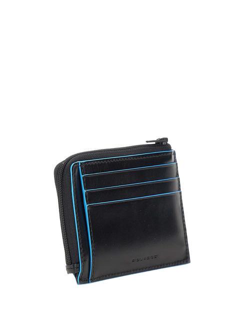 BLUE SQUARE  Portacard in pelle, con zip nero - Portafogli Donna