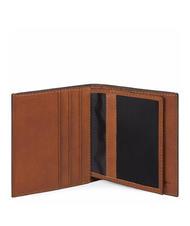 PIQUADRO BLACK SQUARE  Portafoglio verticale in pelle cuoio - Portafogli Uomo - 3