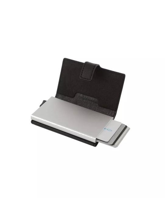 BLACK SQUARE Astuccio portacard in pelle Nero - Portafogli Uomo