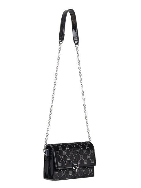 CHELSIE Borsa mini in velluto con strass NERO - Borse Donna