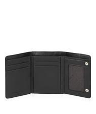 PIQUADRO P16 Portafoglio in pelle e tessuto CHEVRON/NERO - Portafogli Uomo - 2