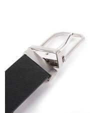 PIQUADRO C74 Cintura reversibile in pelle nero blu - Cinture - 3