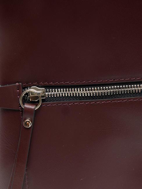 SMOOTH  Zaino in pelle oxblood - Borse Donna