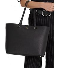 RALPH LAUREN KARLY  Borsa tote grande in pelle NERO - Borse Donna - 5