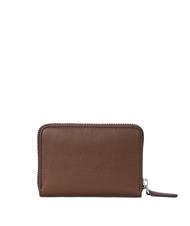 RALPH LAUREN RL LOGO Portafoglio zip piccolo in pelle dark mahogany - Portafogli Donna - 3