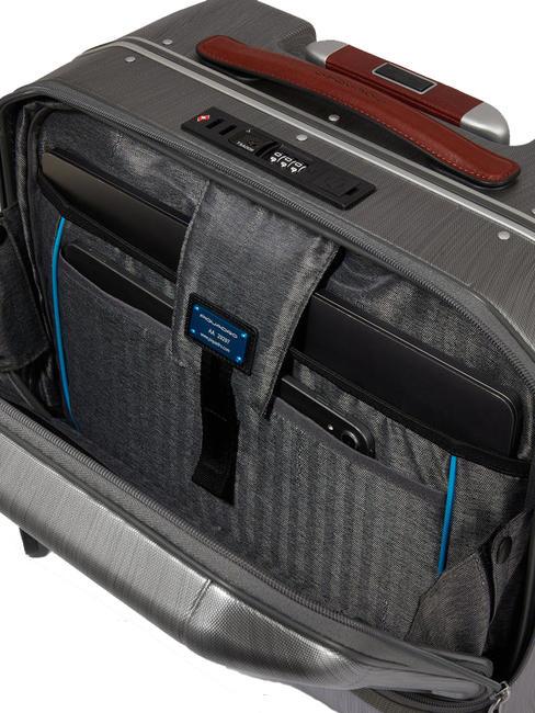 PQ-LIGHT CON FRAME Trolley pilota porta PC 15,6" ner/cuo - Trolley Pilota