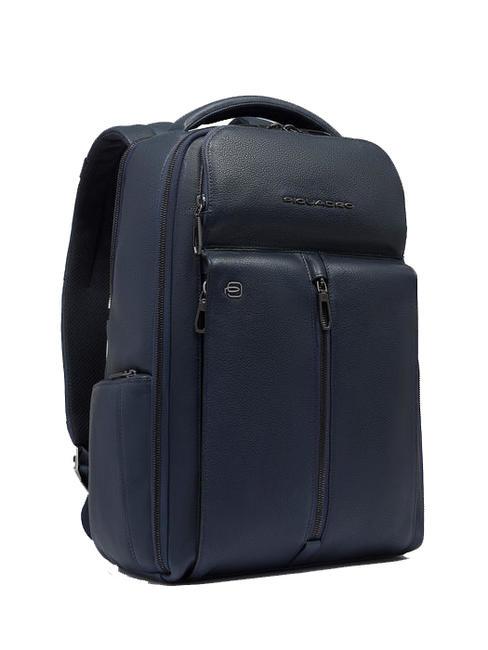 HEDLEY Zaino porta PC 14" in pelle blu - Zaini da lavoro porta PC