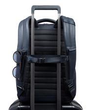 PIQUADRO HEDLEY Zaino porta PC 14" in pelle blu - Zaini da lavoro porta PC - 3