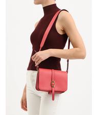 COCCINELLE COSIMA Borsa a tracolla in pelle martellata cranberry - Borse Donna - 4
