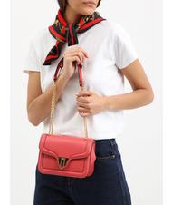 COCCINELLE NEW MARVIN TWIST Micro Bag a tracolla, in pelle cranberry - Borse Donna - 4