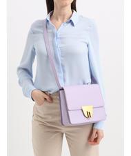 COCCINELLE NICO Borsa a tracolla piccola in pelle lavend./lavend. - Borse Donna - 4